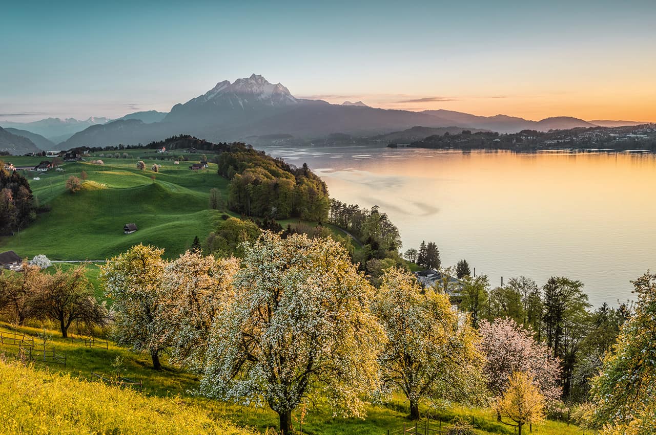 Switzerland tourism vista do lago lucerna andreas gerth